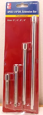 Extension Bars 4 Pc. 1/4  Inch Drive Extension Bar Set 3469  Inch Lengths • $9.95