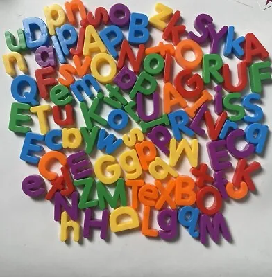 Lot Of 96 Magnetic Plastic Letters 1  Unbranded • $12.76