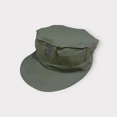 Usmc Us Marine Corps Od Olive Green 8 Point Utility Cap Cover. Ega Emblem. Large • $25.13