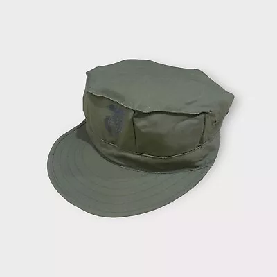 Usmc Us Marine Corps Od Olive Green 8 Point Utility Cap Cover. Ega Emblem. Small • $25.21