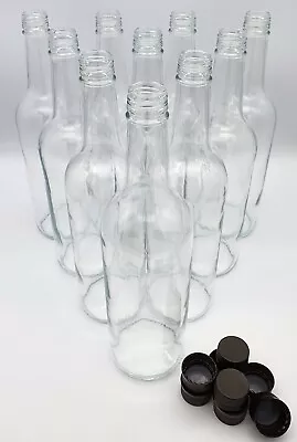 Glass Bottles 750ml And Screw Cap Drinks Bottles Cordial Home Brew 12-108 Pack • £5.45