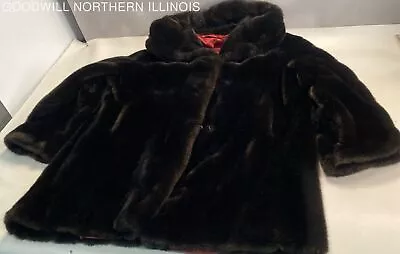 Vintage Women's Tissavel France Pile Acrylic Faux Fur Coat Size - 31 L - 25 C • $9.99