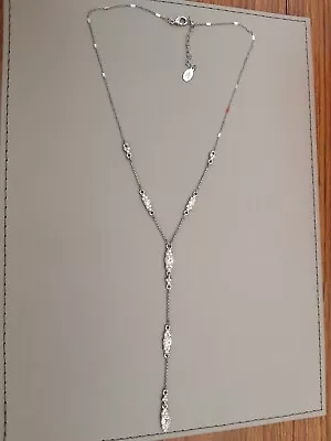 Accessorize Silver Lariat Necklace • £4