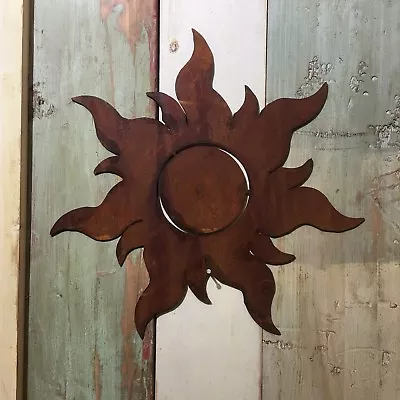 Rusty SUN Sign Metal Home Shop Garden Ornament Wall Art Decoration • £19.99