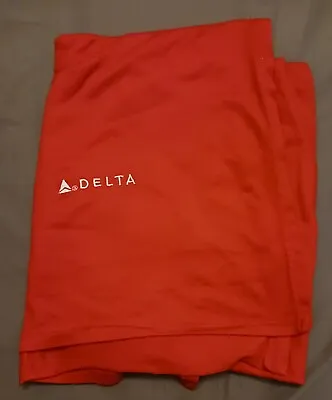 $8 • Buy DELTA AIRLINE Red Fleece Blanket Travel Throw