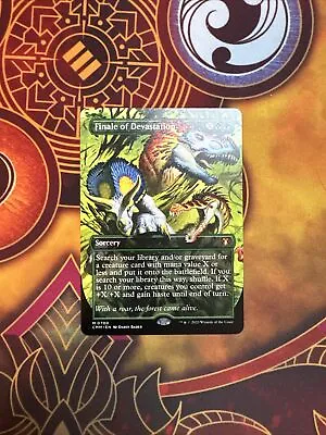 Finale Of Devastation BORDERLESS FRAME BREAK ART Commander Masters MTG Near Mint • £26