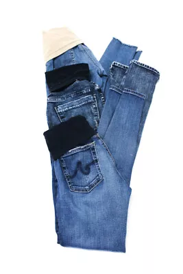 AG Adriano Goldschmied A Golde Womens Maternity Jeans Blue Size 26 25 Lot 3 • $42.69