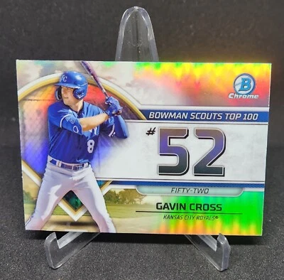 $0.99 • Buy 2023 Bowman Chrome Scouts’ Top 100 Gavin Cross Kansas City Royals #BTP-52