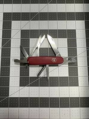 Victorinox Vintage Super Tinker Swiss Army Pocket Knife Red 91MM 5209 • $30