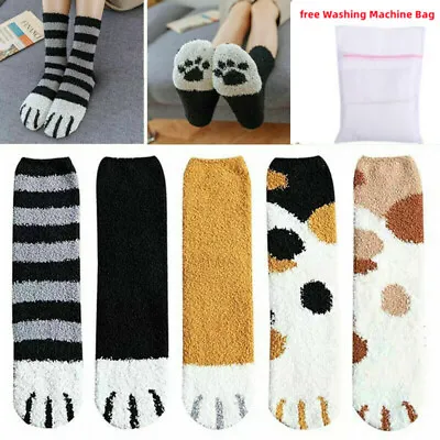 £5.99 • Buy 6PC Cat Claws Ladies Winter Warm Soft Fluffy Bed Sock Lounge Slipper Floor Sock