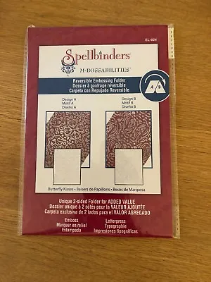 £5 • Buy Spellbinders Reversable Embossing Folder Butterfly Kisses