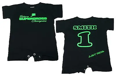 Future Supercross Champion Shirt Romper Baby Infant Mx Bike Motocross One Piece • $19.99