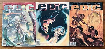 EPIC ILLUSTRATED MAGAZINES LOT OF 3 #6 10 29 1981 1982 1986 Marvel NEAL ADAMS • $34.99