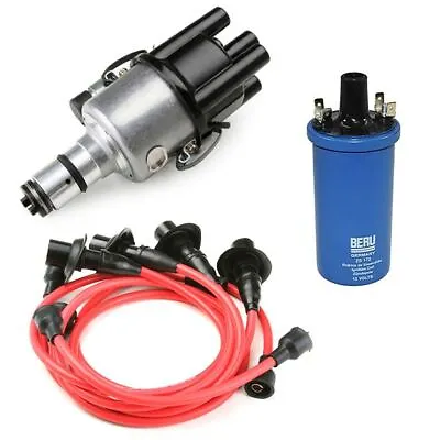 Vw Bug Ignition Kit 009 Distributor 12V Beru Blue Coil Red Wires • $179.95