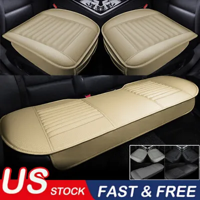 Full Surround Front Car Seat Cover Leather Pad Mat Auto Chair Cushion Protector • $23.99