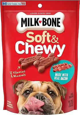 Milk-Bone Soft & Chewy Dog Treats Made With Real Bacon 5.6 Ounce (Pack Of 10) • $39.90