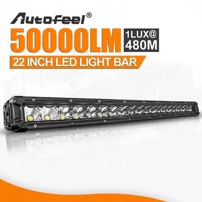 22 Inch LED Light Bar 200W Single Row Spot Flood Combo For Pickup ATV UTV Truck • $35