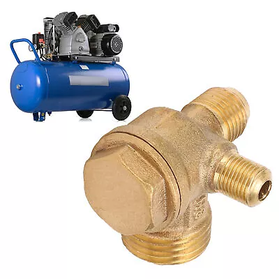 3-Way Check Valve Brass Check Valve Reusable Air Compressor Check Valve • £8.62