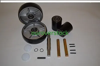 Crown PTH50 Pallet Jack Complete Wheel Kit (Includes All Parts Shown) • $295.06