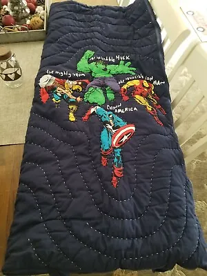 POTTERY BARN KIDS ~ Marvel Heroes Avengers SLEEPING BAG • $48.77