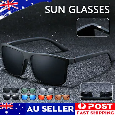 $12.39 • Buy Polarized Sunglasses Mens New Style Driving Sport Glasses Black Blue Red UV +