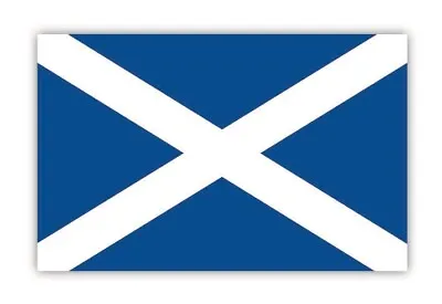 Scottish Flag Car Sticker Saltire Sticker Scotland Window Sticker St Andrew's • £4.99