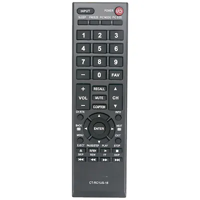 New Remote CT-RC1US-16 Replace For Toshiba LED TV 40L310U  28L110U  65L350U • $6.97