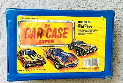 Vintage 1980s Tara Toy Matchbox Hot Wheels Car Carry Case #20100 Holds 24 Cars • $30