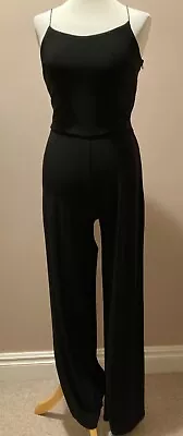 Samantha Faiers Jumpsuit Size 8 Black Cowl Back Evening Wear BNWOT • £15.16