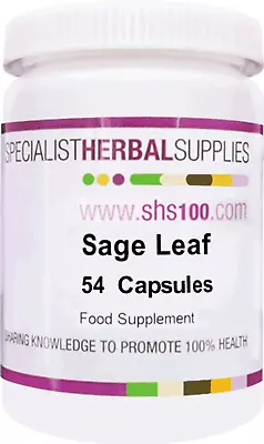 Specialist Herbal Supplies (SHS) Sage Leaf Capsules (Formerly Red Sage) • £19.84