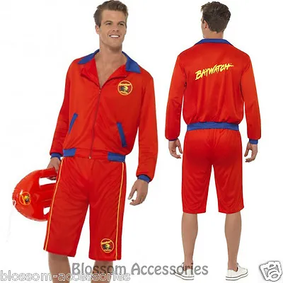 £30.89 • Buy CL177 Baywatch Beach Men's Lifeguard Short Jacket Licensed Costume Outfit 