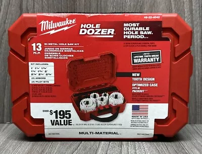 Milwaukee 49-22-4042 Ho Hole Dozer General Purpose Bi-Metal Hole Saw Set (13pc) • $59.95