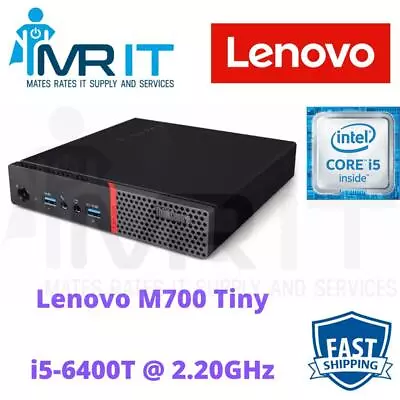 LENOVO ThinkCentre M700 Micro Intel Core I5-6400T @2.20GHz NO RAM NO HDD B Grade • $65.99