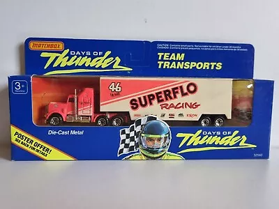 1990 Matchbox Days Of Thunder Team Transport #46 Cole Trickle Superflo Racing • $49.95