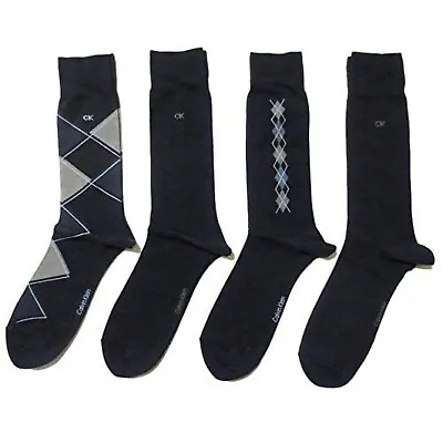 Calvin Klein® Men's Dress Socks  Argyle~ Cotton~Socks  4-Pack • $14.99