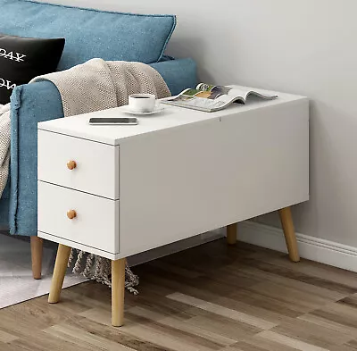 Atlantic Lift Storage Coffee Table With Drawers (White) - 90cm • $164.87