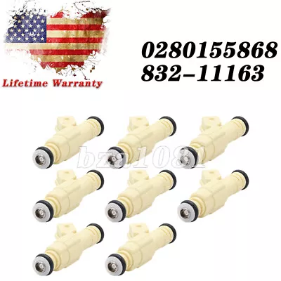 8Pcs 36lb Fuel Injectors For Ford GM 0280155737 V8 LS1 LT1 5.0L 5.7L 380cc FJ250 • $31.49