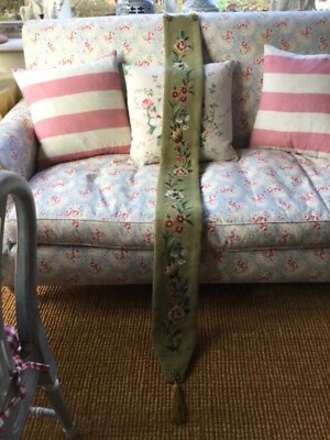 £74.99 • Buy Vintage Floral Tapestry Needlepoint Bell Pull