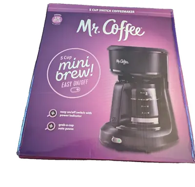 Mr. Coffee 5 Cup Switch Coffeemaker NIB • $25.92