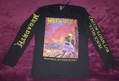 T-shirt MEGADETH Peace Sell's...But Who's Buying? Long Sleeve • $26.99