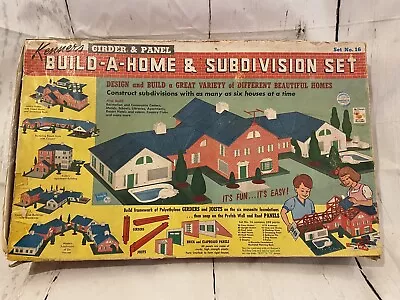 1962 Vintage Kenner  Build A Home & Subdivision Set Girder & Panel • $165.99