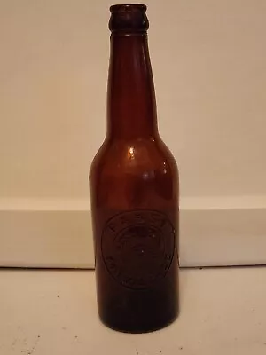 Vintage PABST Beer Milwaukee Wisconsin 12 Oz Embossed Amber Bottle • $3.99