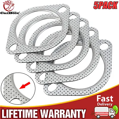 3  High Temp Catback Exhaust Down Pipe Manifold Collector Flange Gasket 2 Bolt • $9.99
