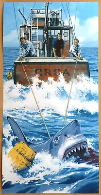 PAUL MANN - ORCA Limited Screen Print /250 Poster JAWS Steven Spielberg • $149.90