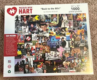 Puzzles With Heart Back To The 80's 1000 Piece Puzzle NEW • $7.99