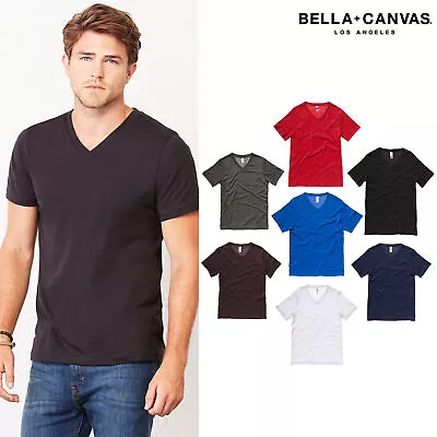 Bella + Canvas 3005 Unisex Jersey Short-Sleeve V-Neck T-Shirt • $12.85