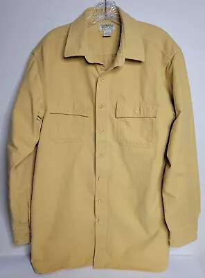 LL Bean Mens Chamois Cloth Shirt Size Large Tall Button Front Pockets EUC • $19.99