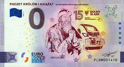 Zero Euro Bill - 0 Euro - Poland - Poczet Krowow I Ksiazat - Mieszko I 2023-2 • £7.21