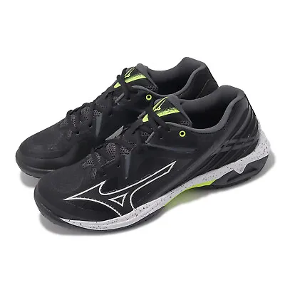 Mizuno Wave Claw 3 Super Wide Black White Silver Men Badminton Shoes 71GA2444-40 • $120.09