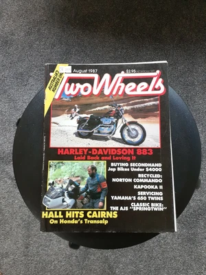 $9 • Buy Two Wheels Magazine  August 1987  Harley Davidson 883  ,Second Hand Jap Bikes,